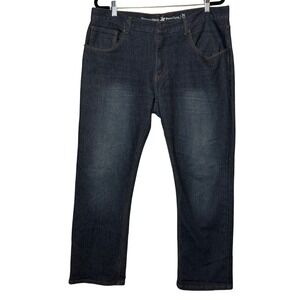 Beverly Hills Polo Club Mens 36x30‎ Denim Jeans Dark Wash Classic Fit Casual